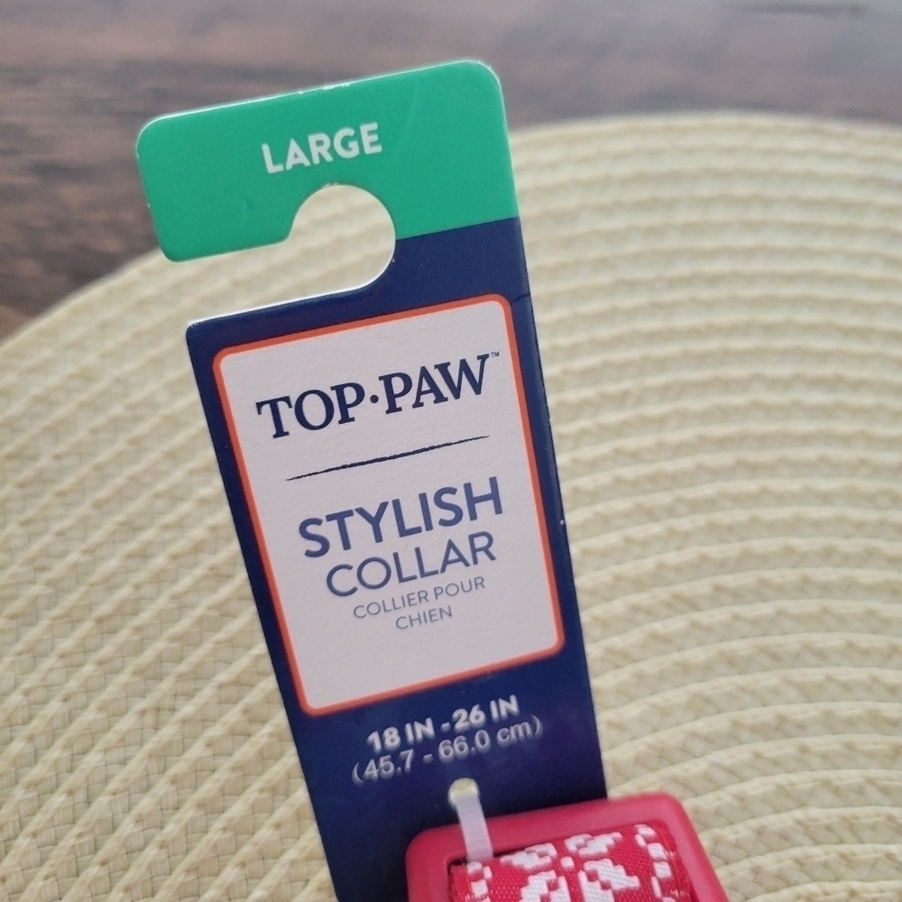 Top Paw Holiday Dog Collar L Red - Picture 4 of 8